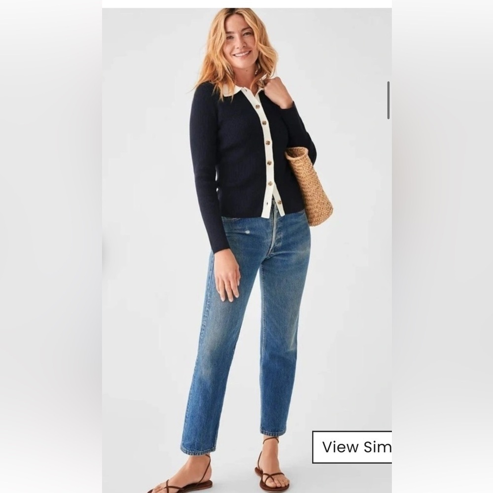 FAHERTY mikki cardigan in navy M - Picture 3 of 9